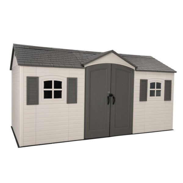 1-2-600x600-1.jpg Lifetime 15′ x 8′ Outdoor Storage Shed - Image 1