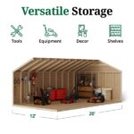 Little Cottage Co Value Gable Wood Shed Kit - Image 9
