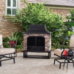 Sunjoy Farmington Wood Burning Fireplace - Image 2