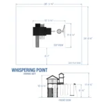 Whispering Point Outdoor Wooden Swing Set with Shipping & Assembly Included - Image 5