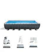 Intex Ultra Frame Rectangular Above Ground Swimming Pool Set - Image 7