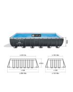 Intex Ultra Frame Rectangular Above Ground Swimming Pool Set - Image 6