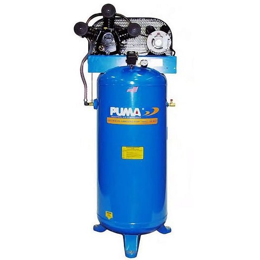 2839d59a-4bbd-47e2-ac09-482c345ef7ae.jpeg Puma PK-6560V 60-Gallon 5 HP Single Stage Belt Drive Air Compressor - Image 1