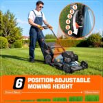 SENIX LSSG-H2 22-Inch Self Propelled Gas Lawn Mower with 163 cc 4-Cycle Engine - Image 5