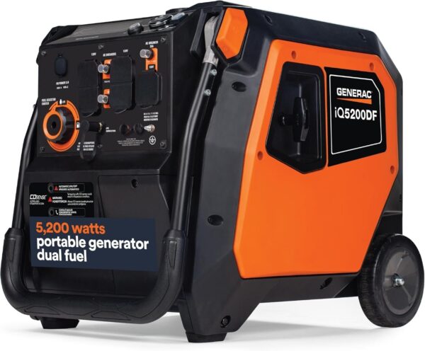 398-600x496-1.jpg Generac iQ5200 5200W Dual Fuel Portable Inverter Generator - Image 1