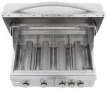 Blaze 32 Inch 4-Burner LTE Gas Grill with Rear Burner and Built-in Lighting System - Image 8