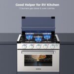 Camplux 17″ RV Oven with 3 Burners Cooktop - Image 5