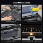 Camplux 17″ RV Oven with 3 Burners Cooktop - Image 7