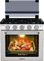 Camplux 21 Inches RV Stove Gas Range Oven 3 Burners Cooktop - Image 2