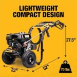 DeWalt 3600 psi 2.5 GPM Cold Water Gas Professional Pressure Washer with Honda GX200 Engine - Image 2