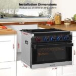 CAMPLUX 2-in-1 RV Propane Oven Stove - Image 7