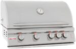 Blaze 32 Inch 4-Burner LTE Gas Grill with Rear Burner and Built-in Lighting System - Image 2