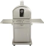 Summerset ‘The Oven’ Outdoor Freestanding Large Capacity Gas Oven with Pizza Stone, Smoker Box and Mobile Cart, 304 Stainless Steel Construction, Natural Gas