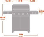 Monument Grills Denali 425 Black Smart Tech Propane Gas Grill - Image 7