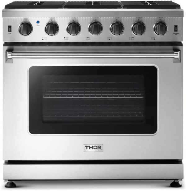 51bmezorauL._AC_SL1024_-600x617-1.jpg Thor Kitchen 36-Inch Gas Range LRG3601U - Image 1