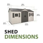 Lifetime 15′ x 8′ Outdoor Storage Shed - Image 7