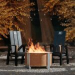 X Series 28 Inch Round Corten Steel Wood-Burning Fire Pit in Stainless Steel by Breeo - Image 7