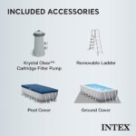 Intex Prism Frame 16′ x 8′ x 42′ Rectangular Above Ground Pool Set - Image 6