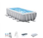 Intex Prism Frame 16′ x 8′ x 42′ Rectangular Above Ground Pool Set - Image 8