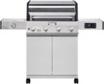 Monument Grills Eminence 405 |Tech Stainless Propane Gas Grill Eminence 405 & Cast Iron Cooking Plate