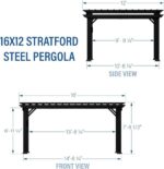 Stratford Traditional Steel Pergola - Image 6