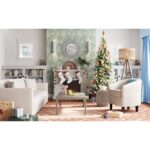 Alaya Wall Mounted Electric Fireplace Sand & Stable Finish - Image 4