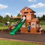 Backyard Discovery Shenandoah Cedar Wood Swing Set Slide - Image 2