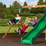 Backyard Discovery Shenandoah Cedar Wood Swing Set Slide - Image 5
