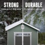 Heartland Asheville 10-ft x 12-ft Gable Style Wood Outdoor Storage Shed - Image 5