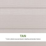 Lifetime Lockable Polyethylene Outdoor Storage Shed, 10′ x 8′, Tan & Brown (60005) - Image 8