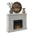 Alaya Wall Mounted Electric Fireplace Sand & Stable Finish - Image 9