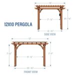 Backyard Discovery 10′ x 12′ Cedar Pergola - Image 6