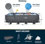 Bestway APX 365 18′ x 9′ x 52″ Rectangular Above Ground Swimming Pool - Image 6