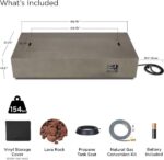 Real Flame Aegean 70″ Rectangle Propane Fire Table - Image 4