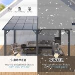 Aecojoy 14×12 ft Aluminum Pergola with Canopy - Image 7