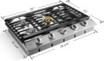 Fotile 30″ Tri-Ring Gas Cooktop GLS30501 - Image 7