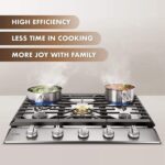 Fotile 30″ Tri-Ring Gas Cooktop GLS30501 - Image 3