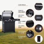 Monument Grills Denali 425 Black Smart Tech Propane Gas Grill - Image 8