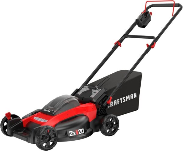 71RyC0wuZgL._AC_SL1500_-600x494-1.jpg CRAFTSMAN V20 Lawn Mower, Push Mower - Image 1