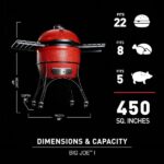 Kamado Joe Big Joe I 24 in. Blaze Red Ceramic Charcoal Grill - Image 3