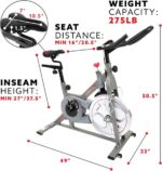 Sunny Health & Fitness Synergy Pro Magnetic Indoor Cycling Bike - Image 5