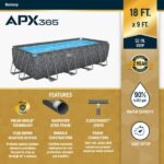 Bestway APX 365 18′ x 9′ x 52″ Rectangular Above Ground Swimming Pool - Image 7