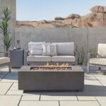 Real Flame Aegean 50″ Rectangle Propane Gas Outdoor Fire Table - Image 3