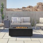 Real Flame Aegean 50″ Rectangle Propane Gas Outdoor Fire Table - Image 4