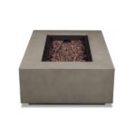 Real Flame Aegean 50″ Rectangle Propane Gas Outdoor Fire Table - Image 7