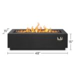 Real Flame Lanesboro Propane or Natural Gas Fire Pit Table - Image 5