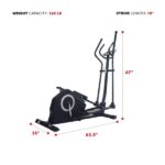 Sunny Health & Fitness Programmable Cardio Elliptical Trainer - Image 5