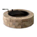Necessories Wood Burning Fire Pit Kit 48″ w/ Cooking Grate, Concrete in Santa Fe - Image 2