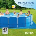 Intex 15′ x 48′ Metal Frame Above Ground Pool Set - Image 6
