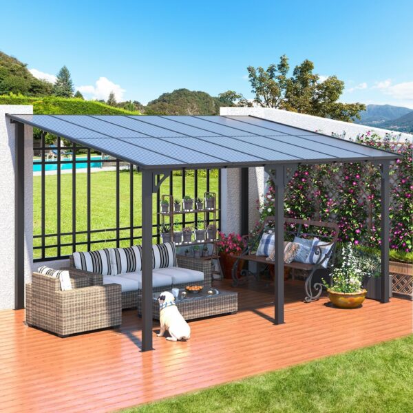 819NL-crFPL._AC_SL1500_-600x600-1.jpg Aecojoy Aluminum Pergola with Canopy - Image 1